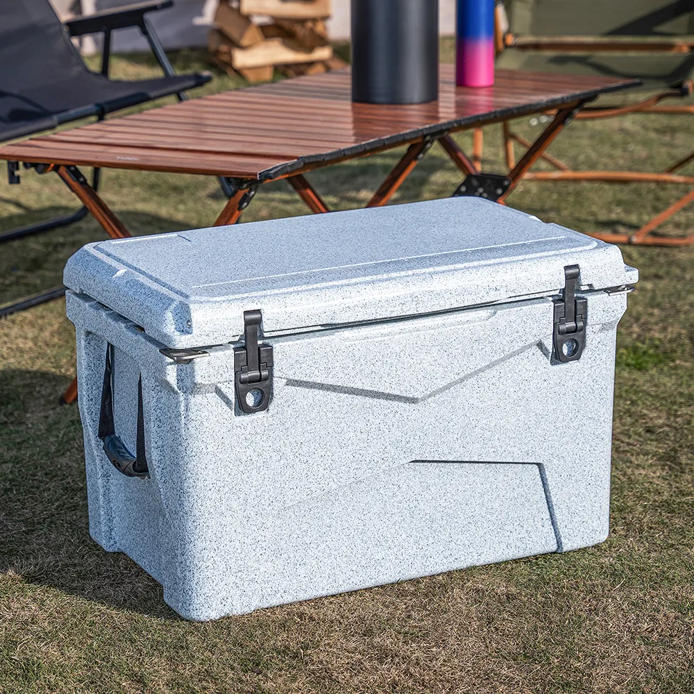 Kotak Pendingin Es Terkeren Camo, Pendingin Berkemah Keras Kuer Lldpe 45l untuk Piknik