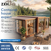 Maison conteneur pliable préfabriquée à double aile, résistante aux tremblements de terre, norme australienne, la plus vendue, pour chantier, extensible