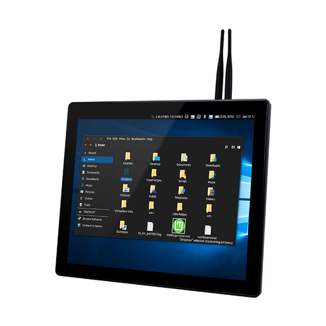 17 Inch Industrial a Grade Screen I5-3317U Pure Aluminum Fanless AIO Touch PC with LAN Network in Stock