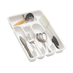 <b>Small</b> Rectangle Japan Style Kitchen <b>Drawer</b> Divider White PET Compartment Stackable Eco-Friendly Desktop Storage Box Organizer - Product Image 1