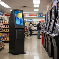 Self-servis Dokunmatik Ekranlı Bilet Giriş Çıkış Bozukluk Alıcılık Kioskları Çevrimiçi Beceri Oyun Makinesi ve Kabinlerinde Kullanılan Giriş Kiosku