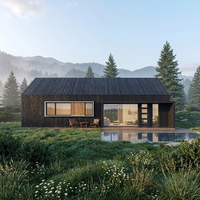 Hoher R-Wert 1000 Quadratfuß 93 Quadratmeter 2 Schlafzimmer 2 Bäder Vorgefertigte SIP-Villa Permanentes Wohnhaus Passivhaus Hinterhof ADU Haus-Bausatz