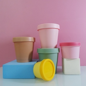 Custom Logo Eco-Friendly 200ml/250ml <b>Plastic</b> Cosmetic <b>Jar</b> with Screw Cap for Hair Mask Face Cream Body Butter <b>Jars</b> Packaging - Product Image 1