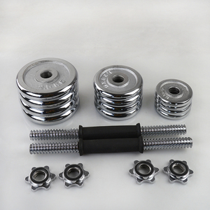 <span class=keywords><strong>Oem</strong></span> tùy chỉnh bán buôn phòng tập thể dục gang Chrome quả tạ có thể điều chỉnh 15kg-20kg-30kg-50kg quả tạ đặt mạ điện quả tạ - Product Image 3
