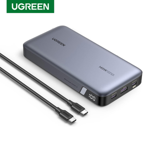 Sạ<span class=keywords><strong>c</strong></span> dự phòng UGREEN 145W 25000mAh, bộ sạ<span class=keywords><strong>c</strong></span> di động <span class=keywords><strong>USB</strong></span> <span class=keywords><strong>C</strong></span> 3 <span class=keywords><strong>c</strong></span>ổng PD3.0, màn hình kỹ thuật số, sạ<span class=keywords><strong>c</strong></span> nhanh 65W - Product Image 1