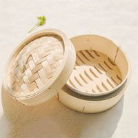 Papel Antiadherente para Dim Sum, Juego de Ollas Apilables y Vaporeras, Una Olla para Cocinar Comida al Vapor, Vaporera de 8 Agujeros