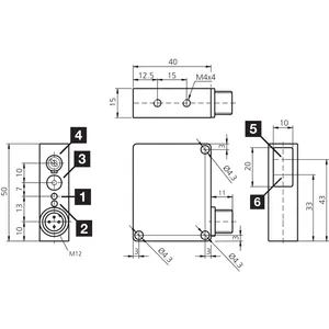 Sensor difuso retrorreflectante LTV51M600P3K-IBS con frecuencia de conmutación de 500 Hz y protección IP 67 - Product Image 2