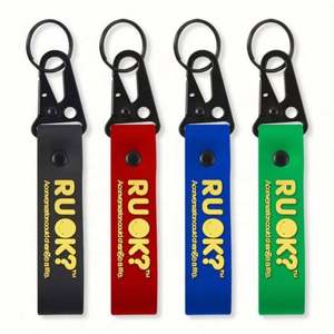 <b>Custom</b> Keychains in Bulk Logo Soft Rubber <b>Key</b> Chain Wristlet Personalized Design 3D Wrist <b>Custom</b> Keychain - Product Image 1