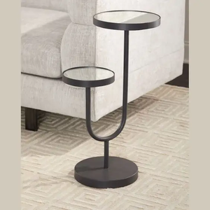 Sustainable Contemporary Metal <b>Bar</b> <b>Table</b> Stylish Home Accent Farmhouse Decor With Urban Style for <b>Kitchen</b> and Hall - Product Image 6