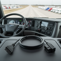 Câble de périphérique ELD AOTAI PT30 OBD2, câble OBDII robuste, périphérique d'enregistrement électronique pour camions Volvo ou Mack