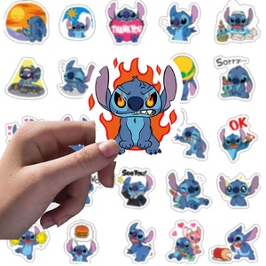 50 autocollants <span class=keywords><strong>Lilo</strong></span> & <span class=keywords><strong>Stitch</strong></span>, film de dessin animé, graffiti, jouet pour enfants, cadeau, décoration de table, papier DIY, autocollants personnalisés de dessin animé - Product Image 5