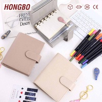 Hongbo – Classeur à spirale A7 en cuir de lézard, 5 couleurs, avec porte-stylo, organiseur d'argent, fentes pour cartes, 45 feuilles lignées – Parfait