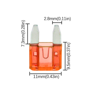 Nhỏ xe cầu chì cắm cho xe <span class=keywords><strong>mini</strong></span> sắc nét chân ATS cầu chì 1A 2A 3A 4A 5A 7.5A 10A 15A 20A 25A 30A 35A 40A tấm kẽm - Product Image 2