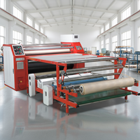 Machine de transfert à rouleaux chauffants pour l'impression par sublimation sur tissu, idéale pour les ateliers d'impression textile et de vêtements