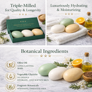 Mens Bar Soap Gift <b>Set</b> | Moisturizing Body Wash Bars with <b>Essential</b> <b>Oils</b> | Plant-Based Soap for Bath & Shower, 3 × 5.8 oz - Product Image 4