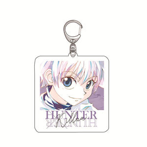 Porte-clés Anime HUNTER X HUNTER Killua Irumi <span class=keywords><strong>Hisoka</strong></span>, figurine en acrylique mignonne, pendentif porte-clés, porte-clés, modèle de collection, jouet <span class=keywords><strong>cosplay</strong></span>, cadeau - Product Image 6
