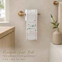 Papier toilette recyclé en pâte recyclée, 2 plis, doux, blanc, rouleaux de papier absorbant pour hôtel, salle de bain, maison, vente en gros, fournisseur direct