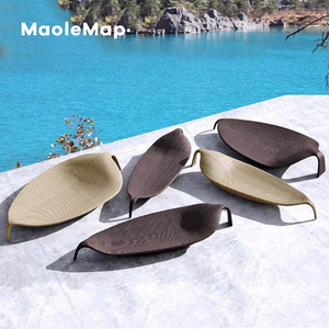 Meubles en osier Chaises longues Plage Patio Rotin <span class=keywords><strong>Piscine</strong></span> Restaurant Hôtel Rustique Extérieur Chaise Longue Canapé Transat <span class=keywords><strong>Piscine</strong></span> - Product Image 2