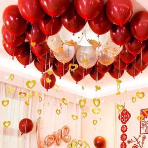 Ciondolo con palloncini con paillettes a forma di cuore vuoto da 100 pezzi con corda a nastro per la decorazione della festa di <span class=keywords><strong>compleanno</strong></span> di nozze - Product Image 3