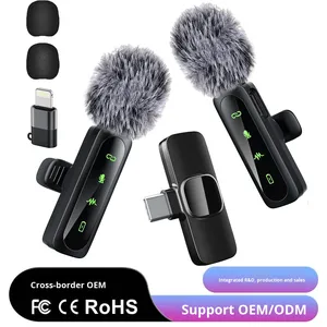 New Wireless <strong>Dynamic</strong> Cardioid <strong>Lavalier</strong> <strong>Microphone</strong> L6 with Dual Smart for Bluetooth Noise Reduction and Reverberation - Product Image 3