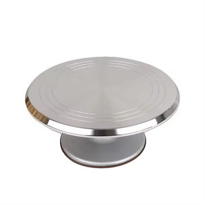 Ensemble de support à gâteau rotatif Affichage de table <span class=keywords><strong>monté</strong></span> sur table tournante pour la décoration de gâteaux Outils de gâteau essentiels - Product Image 6