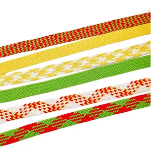 Bande élastique de couleur, ruban en caoutchouc tricoté pour le crochet, 25mm
