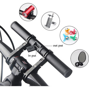 Accesorio de manillar de bicicleta mejorado con extensión de aleación de aluminio Banco de energía USB integrado para ciclistas - Product Image 3