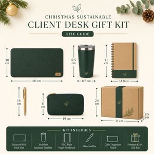 Kit de Regalo Corporativo Personalizado con Logotipo Serigrafiado en Papel para el Día de San Valentín, Navidad, Acción de Gracias, Año Nuevo, Sostenible, para Escritorio de Cliente - Product Image 2