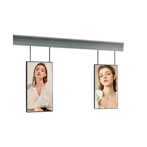 55 بوصة متجر شنقا شاشات الإعلان LCD سطوع عالية 65 بوصة مزدوجة الوجهين متجر شاشات الكريستال السائل الرقمية لافتات نافذة العرض - Product Image 2