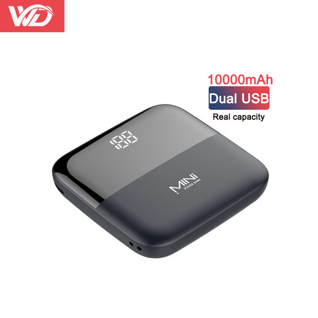 Factory New Model Mini Power Bank 10000Mah Powerbanks 10000 Mah Portable Spare Battery