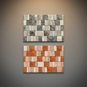 Dernières carreaux de céramique numériques en relief de Fosan Chine, design artistique, 300x450 mm, épaisseur 10 mm, profondeur 3 mm, finition satinée mate dure - Product Image 3