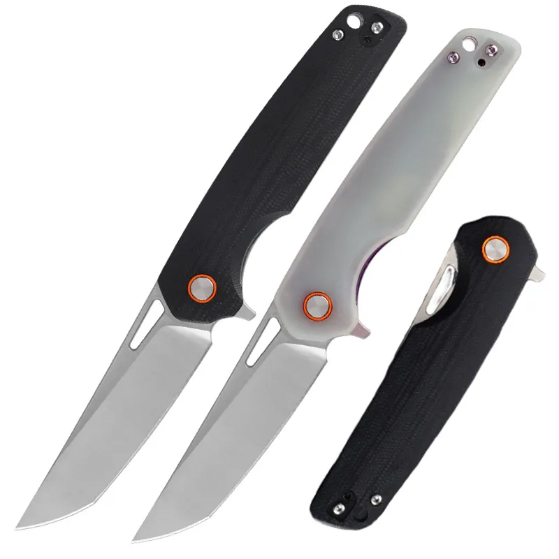 High end G10 Handle D2 Blade Pocket Knives Outdoor Camping Survival Folding Knife Folding Personalized Black Color