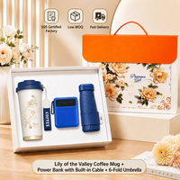 Coffret Cadeau Puissant : Mug de Voyage 500ml en Acier Inoxydable 316, Silicone PP avec Paille, Power Bank 10000mAh Authentique, Durable et Réutilisable