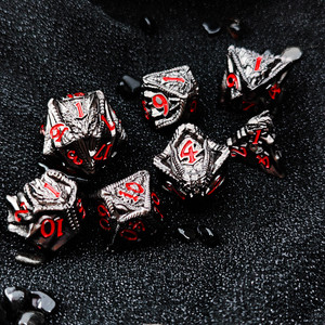 MINI PLANET Jeu de <span class=keywords><strong>d</strong></span>és Dragon en alliage de zinc, polyédrique, écologique, durable, 7 pièces pour jeux de rôle sur table (TRPG/<span class=keywords><strong>D</strong></span>&<span class=keywords><strong>D</strong></span>) - Product Image 3
