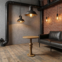 Table basse ronde moderne en bois massif DISHI, table d'appoint durable, portable et multifonctionnelle pour les salons