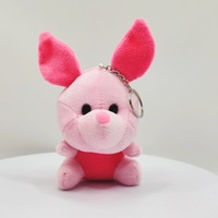 Peluches transfrontalières de 4 et 8 pouces, modèles ours en peluche de dessin animé, cochon, âne animal mignon, en matériau PP, jouets en peluche, porte-clés, pour machine à griffes