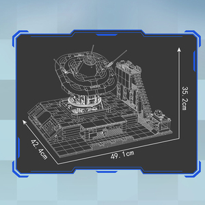 Khuôn Vua 11024 khuôn Vua UFO Coaster đồ chơi cạnh tranh năng động mô hình khối xây dựng gạch - Product Image 4