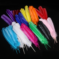 Plume rose plume de dinde pour artisanat bricolage coiffure chapeau cheveux Costume Cosplay accessoire carnaval fête mariage maison décor Floral