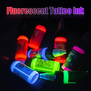 Pigmento de <span class=keywords><strong>Tatuaje</strong></span> de Tinta Fluorescente Personalizable de 15 ml, Seguro y No Tóxico, <span class=keywords><strong>Brilla</strong></span> en la <span class=keywords><strong>Oscuridad</strong></span>, el Regalo Festivo Ideal para el Centro de Atención - Product Image 5