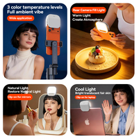 Luz LED Recargable Portátil con Clip para Selfies, Novedad para TikTok, Vlogs y Transmisiones en Vivo