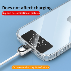 Phổ thép không gỉ chống mất Clip dây buộc với D-Ring điện thoại di động Tether Tab trong hình dạng dây biểu tượng tùy chỉnh điện thoại vá - Product Image 4