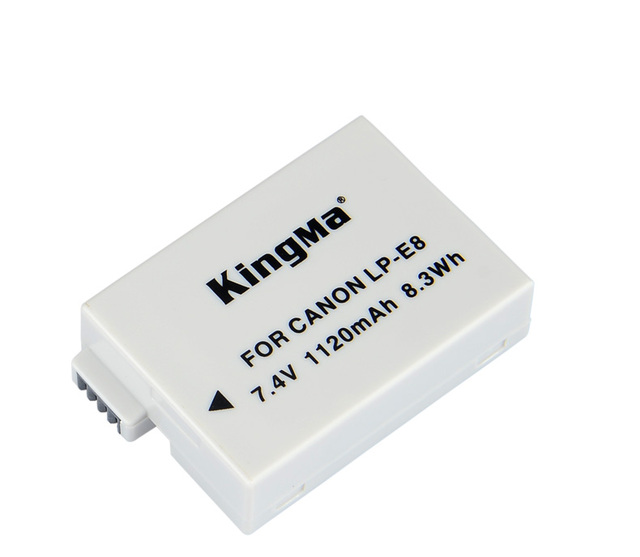 KingMa LP-E8 1120mAh Rechargeable Lithium Camera Battery Replacement for DSLR Cameras High Quality ROHS Certified in Stock