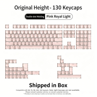 Clavier mécanique ZORNHER rose royal avec interrupteurs lumineux, touches PBT, design ajouré, 130 touches