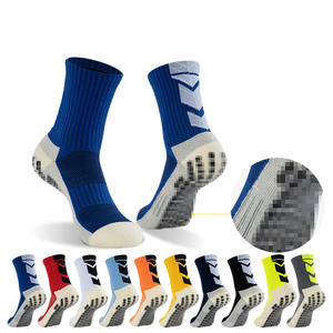 Calcetines de Fútbol de Alta Calidad, Unisex, Estilo Crew, con Agarre Antideslizante, Transpirables, para Verano, Tallas para Adultos/Jóvenes - Product Image 1