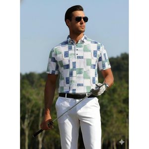 Camisa Polo de Golf Personalizada para Hombre, de Secado Rápido, Manga Corta, Estampada, con Cuello, Informal - Product Image 4
