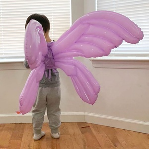 Globos de helio con alas de mariposa colgantes en la espalda para niños, decoración para fiesta de cumpleaños, regalo para niños - Product Image 4