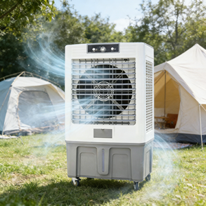 Nouveau modèle de ventilateur refroidisseur d'air industriel pour atelier extérieur ou camping – Humidificateur économique à haute efficacité utilisant l'eau - Product Image 5
