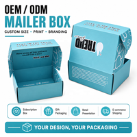 Boîte d'expédition personnalisée de luxe en carton ondulé pour kit de voyage Océan Calme, abonnement bien-être, boîte carton conçue pour l'autosoins