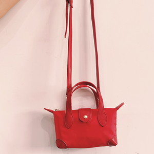 Keymay Women Girls Red Mini Tote <strong>Bag</strong> Waterproof Nylon Strap Messenger Shoulder Pouch Cute Small Tote Crossbody Mini Tote <strong>Bags</strong> - Product Image 4