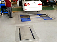 LUTRO Línea de Inspección de Ruedas 3 en 1 para Vehículos de Pasajeros, Probador de Carga de Ruedas y Frenos de Deslizamiento Lateral de 4T